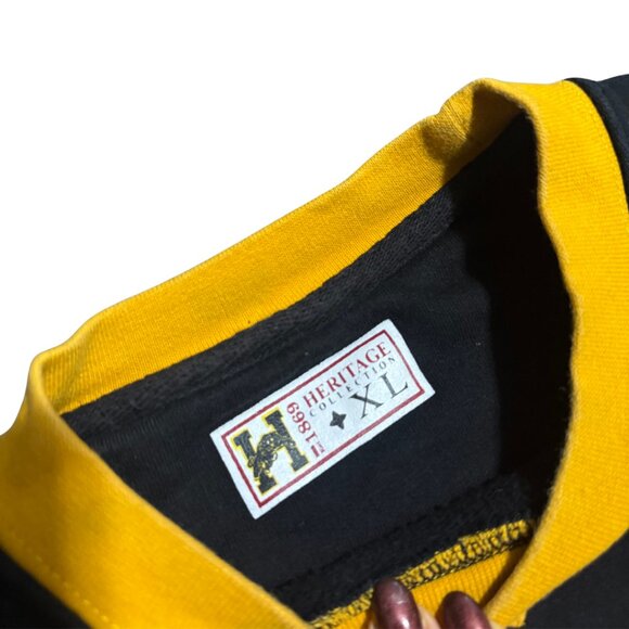 Vintage Hamilton Ti-Cats Sweater Black Crewneck | Chenille Varsity Letters | XL - Picture 4 of 12